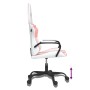 Silla gaming cuero sintético blanco y rosa en Sillas gaming | Comprar online en Foru.es