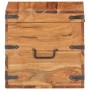 Baúl de madera maciza de acacia 40x40x40 cm de vidaXL, Baúles de almacenamiento - Ref: Foro24-289639, Precio: 152,90 €, Descu...