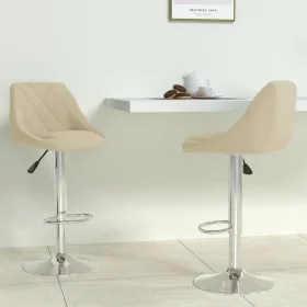 Cream velvet kitchen stool 2 units by vidaXL, Kitchen stools - Ref: Foro24-335304, Price: 140,66 €, Discount: %