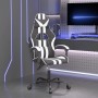 Silla gaming cuero sintético negro y blanco en Sillas gaming | Comprar online en Foru.es