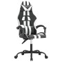 Silla gaming cuero sintético negro y blanco en Sillas gaming | Comprar online en Foru.es
