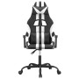 Silla gaming cuero sintético negro y blanco en Sillas gaming | Comprar online en Foru.es