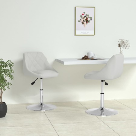 Sillas de comedor 2 unidades cuero sintético blanco de vidaXL, Sillas de comedor - Ref: Foro24-335159, Precio: 125,44 €, Desc...