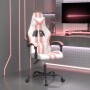 Silla gaming cuero sintético blanco y rosa en Sillas gaming | Comprar online en Foru.es