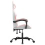 Silla gaming cuero sintético blanco y rosa en Sillas gaming | Comprar online en Foru.es