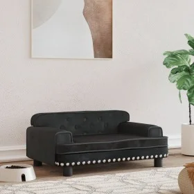 Cama para perros de terciopelo negra 70x45x30 cm de vidaXL, Camas para perros - Ref: Foro24-171886, Precio: 90,39 €, Descuent...