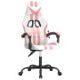 Silla gaming cuero sintético blanco y rosa en Sillas gaming | Comprar online en Foru.es