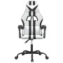 Silla gaming cuero sintético blanco y negro en Sillas gaming | Comprar online en Foru.es