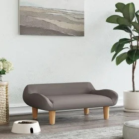 Cama para perros de tela gris taupe 70x40x24 cm de vidaXL, Camas para perros - Ref: Foro24-171949, Precio: 64,38 €, Descuento: %