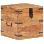 Baúl de madera maciza de acacia 40x40x40 cm de vidaXL, Baúles de almacenamiento - Ref: Foro24-289639, Precio: 152,90 €, Descu...