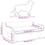 Cama para perros de tela gris taupe 70x40x24 cm de vidaXL, Camas para perros - Ref: Foro24-171949, Precio: 80,11 €, Descuento: %
