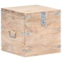 Baúl de madera maciza de acacia 40x40x40 cm de vidaXL, Baúles de almacenamiento - Ref: Foro24-289640, Precio: 111,04 €, Descu...
