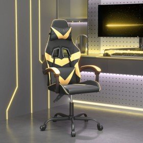 Silla gaming cuero sintético negro y dorado en Sillas gaming | Comprar online en Foru.es