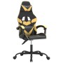 Silla gaming cuero sintético negro y dorado en Sillas gaming | Comprar online en Foru.es