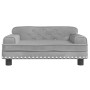 Cama para perros de terciopelo gris claro 70x45x30 cm de vidaXL, Camas para perros - Ref: Foro24-171883, Precio: 89,87 €, Des...