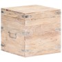 Baúl de madera maciza de acacia 40x40x40 cm de vidaXL, Baúles de almacenamiento - Ref: Foro24-289640, Precio: 111,04 €, Descu...