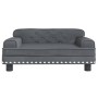 Cama para perros de terciopelo gris oscuro 70x45x30 cm de vidaXL, Camas para perros - Ref: Foro24-171884, Precio: 83,20 €, De...