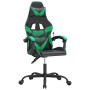Silla gaming cuero sintético negro y verde en Sillas gaming | Comprar online en Foru.es
