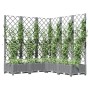Jardinera con enrejado PP gris claro 120x120x121,5 cm en Macetas y jardineras | Comprar online en Foru.es