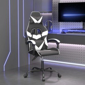 Silla gaming cuero sintético negro y blanco en Sillas gaming | Comprar online en Foru.es