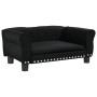 Cama para perros de cuero sintético negra 70x45x30 cm de vidaXL, Camas para perros - Ref: Foro24-171831, Precio: 81,24 €, Des...