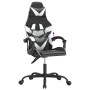Silla gaming cuero sintético negro y blanco en Sillas gaming | Comprar online en Foru.es