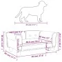 Cama para perros de cuero sintético negra 70x45x30 cm de vidaXL, Camas para perros - Ref: Foro24-171831, Precio: 79,39 €, Des...