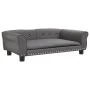 Cama para perros de cuero sintético gris 95x55x30 cm de vidaXL, Camas para perros - Ref: Foro24-171820, Precio: 82,95 €, Desc...