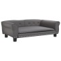 Cama para perros de cuero sintético gris 95x55x30 cm de vidaXL, Camas para perros - Ref: Foro24-171820, Precio: 84,57 €, Desc...