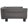 Cama para perros de cuero sintético gris 95x55x30 cm de vidaXL, Camas para perros - Ref: Foro24-171820, Precio: 84,57 €, Desc...