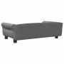 Cama para perros de cuero sintético gris 95x55x30 cm de vidaXL, Camas para perros - Ref: Foro24-171820, Precio: 82,95 €, Desc...
