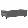 Cama para perros de cuero sintético gris 95x55x30 cm de vidaXL, Camas para perros - Ref: Foro24-171820, Precio: 84,57 €, Desc...