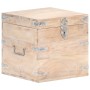 Baúl de madera maciza de acacia 40x40x40 cm de vidaXL, Baúles de almacenamiento - Ref: Foro24-289640, Precio: 111,04 €, Descu...