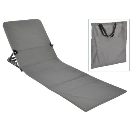 HI Esterilla silla plegable de playa PVC gris de HI, Tumbonas - Ref: Foro24-423980, Precio: 28,22 €, Descuento: %