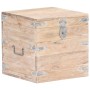 Baúl de madera maciza de acacia 40x40x40 cm de vidaXL, Baúles de almacenamiento - Ref: Foro24-289640, Precio: 111,04 €, Descu...