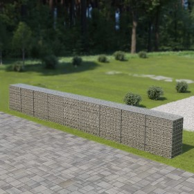 Muro de gaviones con cubiertas acero galvanizado 900x50x100 cm de vidaXL, Paneles de vallas - Ref: Foro24-143588, Precio: 458...