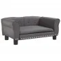 Cama para perros de cuero sintético gris 70x45x30 cm de vidaXL, Camas para perros - Ref: Foro24-171834, Precio: 64,78 €, Desc...