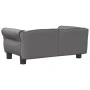 Cama para perros de cuero sintético gris 70x45x30 cm de vidaXL, Camas para perros - Ref: Foro24-171834, Precio: 64,78 €, Desc...