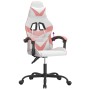 Silla gaming cuero sintético blanco y rosa en Sillas gaming | Comprar online en Foru.es