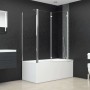 Mampara de ducha de vidrio templado transparente 120x69x130 cm de vidaXL, Puertas de ducha - Ref: Foro24-146227, Precio: 218,...