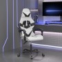 Silla gaming cuero sintético blanco y negro en Sillas gaming | Comprar online en Foru.es