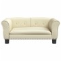 Cama para perros de cuero sintético crema 70x45x30 cm de vidaXL, Camas para perros - Ref: Foro24-171832, Precio: 80,77 €, Des...