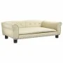 Cama para perros de cuero sintético crema 95x55x30 cm de vidaXL, Camas para perros - Ref: Foro24-171818, Precio: 79,71 €, Des...