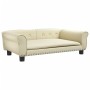 Cama para perros de cuero sintético crema 95x55x30 cm de vidaXL, Camas para perros - Ref: Foro24-171818, Precio: 85,20 €, Des...