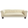 Cama para perros de cuero sintético crema 95x55x30 cm de vidaXL, Camas para perros - Ref: Foro24-171818, Precio: 85,20 €, Des...