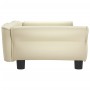 Cama para perros de cuero sintético crema 95x55x30 cm de vidaXL, Camas para perros - Ref: Foro24-171818, Precio: 85,20 €, Des...