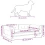 Cama para perros de cuero sintético color capuchino 95x55x30 cm de vidaXL, Camas para perros - Ref: Foro24-171821, Precio: 79...