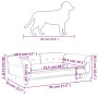 Cama para perros de cuero sintético color capuchino 95x55x30 cm de vidaXL, Camas para perros - Ref: Foro24-171821, Precio: 84...
