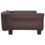 Cama para perros de cuero sintético marrón 95x55x30 cm de vidaXL, Camas para perros - Ref: Foro24-171819, Precio: 83,80 €, De...