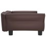 Cama para perros de cuero sintético marrón 95x55x30 cm de vidaXL, Camas para perros - Ref: Foro24-171819, Precio: 84,92 €, De...